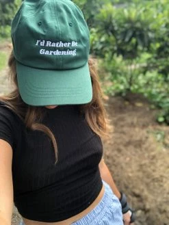Sow Exotic I'd Rather Be Gardening Embroidered Dad Hat